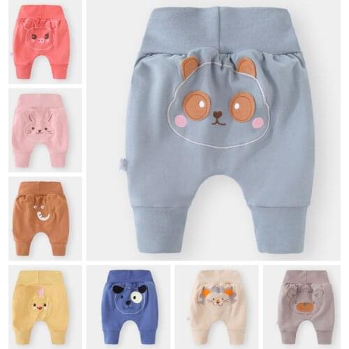 3-24M Baby Thick Pants Winter Newborn Thicken Cotton Baby Girl Pp Pants Loose High Elastic Waist Autumn Pants Kids Boys Trousers
