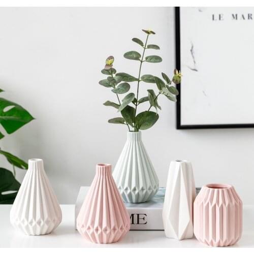 Nordic Ceramic Flowers Vase Table Small Vase Ornaments Home Decoration Home Living Room Home Decor