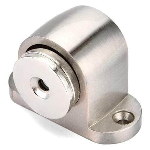 Stainless Steel Strong Magnetic Door Stopper Suction Gate Supporting Hardware Powerful Mini Door Stop