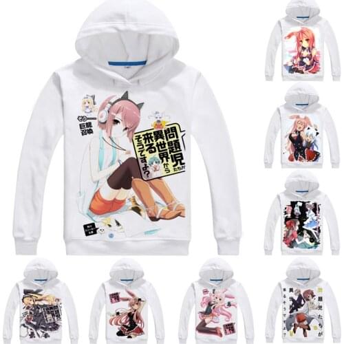 Coolprint Anime Hoodies A Dark Rabbit Has Seven Lives 3D Hoodies Multi-style Hooded Kurousagi Kuro Usagi Cosplay Sweatshirts