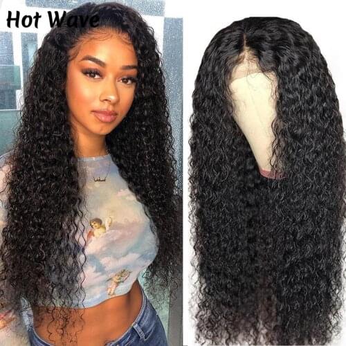 Highlight Wig Kinky Curly Human Hair Lace Front Wigs For Women 180 Density Transparent Lace Frontal Wig PrePlucked Natural Wigs