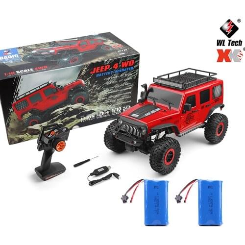 Wltoys 1/10 104311 RC Car 2.4G 4WD Rock Crawler Climbing Vehicle W/LED Light RTR Remote Control Car High Speed Off-Road Trucks