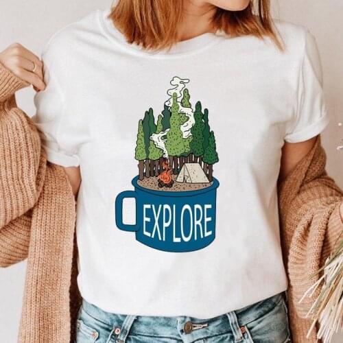 Women Travel Holiday Vacation Graphic 90s T Shirt Female Tee Ladies Fashion Short Sleeve Cartoon T-shirt Top Print Clothing