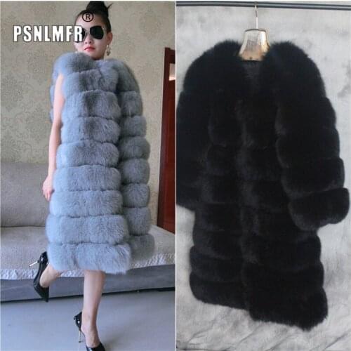 Woman Chalecos Mujer Russian Mehovaya Real Fur Vest Fashion 2020 Winter Warm Comfortable Genuine Luxury Real Fox Fur Coat