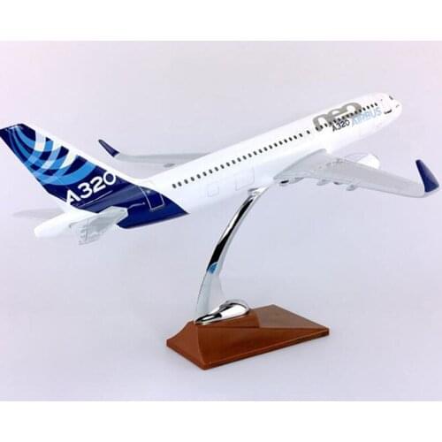 1/100 collectible 36cm Airbus A320NEO airplane model toys airlines aircraft diecast plastic alloy classic plane gifts for kids