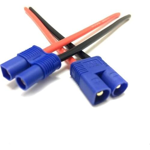 10pcs (5pair) EC3 male female connector pigtail cable 10cm 14# 14AWG silicone wire RC Lipo Battery