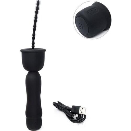 17 Speeds Penis Massager Penis Plug Urethral Stimulation Vibrator For Male Masturbator Lasting Trainer Glans Vibrators