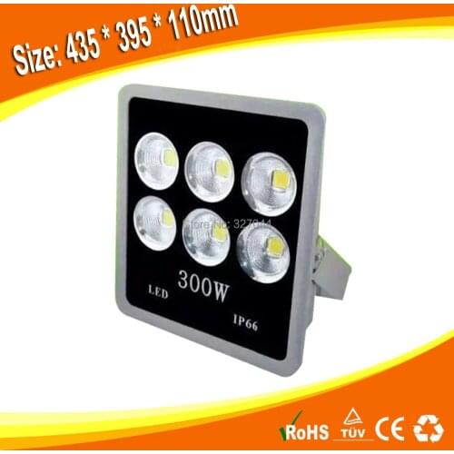 2pcs 85-265v IP65 Waterproof Flood Lights 90degree Refletor 300w flat Led Flood light Outdoor Light 110V 220V Garden Lighting