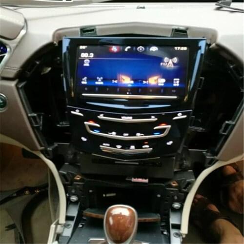 2PCS OEM Factory touch screen use for Cadillac CUE CTS SRX XTS car DVD GPS navigation LCD panel digitizer