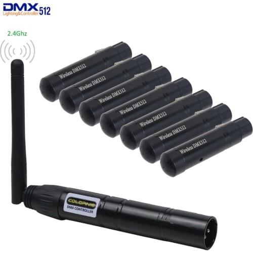 Promotion!! 2.4G Wireless DMX Professional Stage & DJ Controller DMX512 Wireless Transmitter And Receiver For DJ Disco Light Par