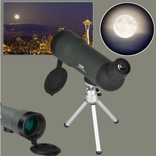20x50 Zoom HD Monocular Outdoor Telescope Night Version Spotting Scope With Portable Tripod