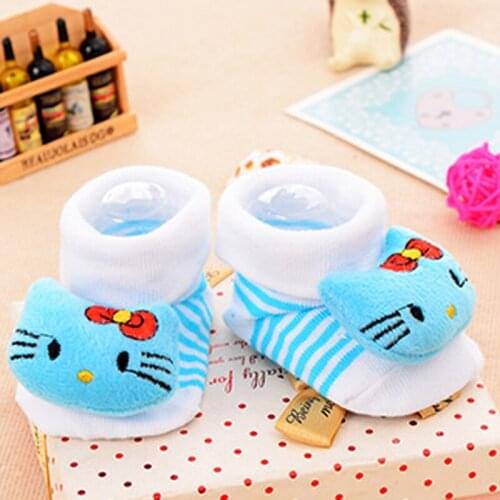 4Pair/Lot Baby Children Kids Socks Suitable 0-18 Month Infant Newborn Socks 100% Cotton Cartoon 3 Styles Kids Children Clothing