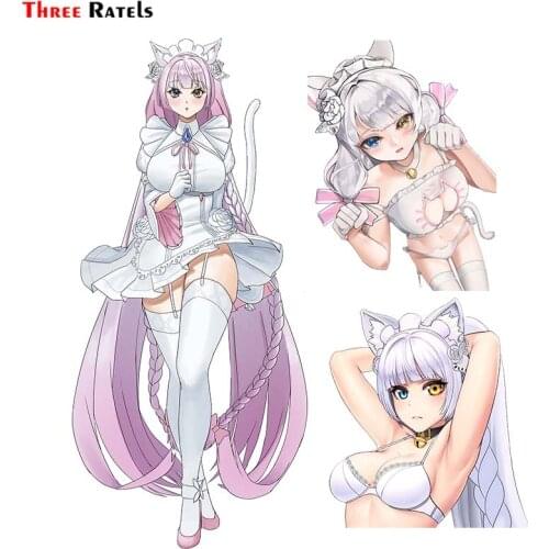 Three Ratels F502 Cs Perrault For Last Origin Cute Girl Car Sticker Automobiles & Motorcycles Waterproof Auto Accessories Decal