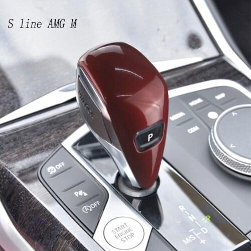 Car Styling Gear Shift Handle P buttons Decoration Covers Stickers and decals Trim For BMW 3 Series G20 G28 Interior Accessories