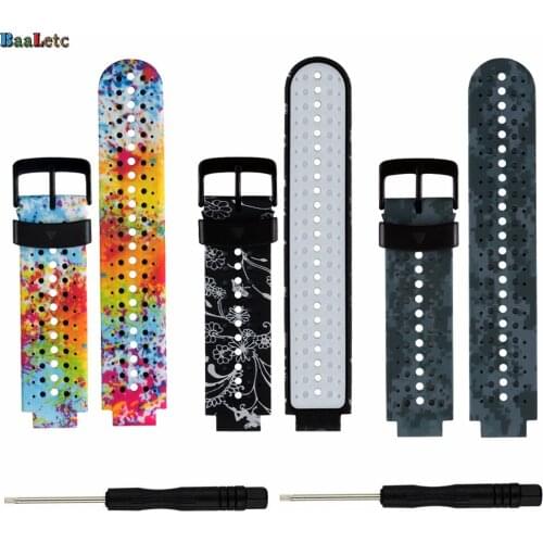Baaletc Band For Garmin Forerunner Watch Band Silicone Replacement Strap for Garmin Forerunner 230/235/235Lite/220/620/630/735XT