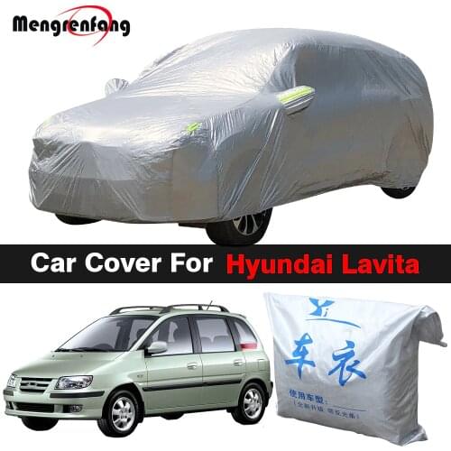 Full Car Cover Auto Indoor Outdoor Sun Shade Anti-UV Snow Rain Dust Resistant Cover For Hyundai Lavita Matrix