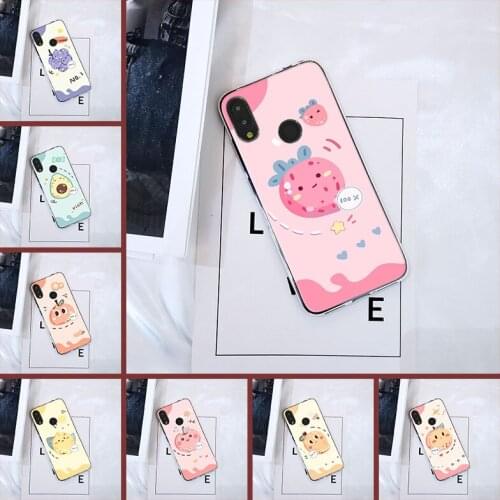 For Xiaomi Redmi K20 Pro 7 7A GO Y2 Y3 Case Silicone Cute Peach Kawaii Soft Back Cover For Xiaomi Redmi Note 7 7S PRO Phone Case