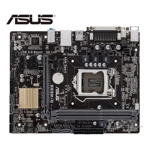 Desktop Motherboard Asus B85M-D Socket LGA 1150 i7 i5 i3 DDR3 SATA3 USB3.0 mainboard PC