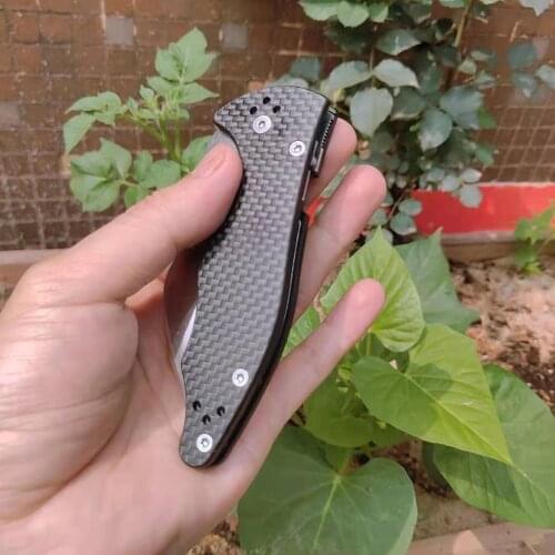 LT-C85 Amalgam Flipper Knife S30V Blade/G10/carbon fiber Handles Outdoor Camping Hunting Pocket Kitchen Tool EDC Knife Tools