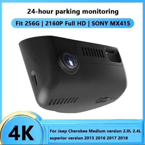 Full HD Car DVR Camera Dash Cam 24H Night Vision For Jeep Cherokee Medium version 2.0L 2.4L superior version 2015 2016 2017 2018