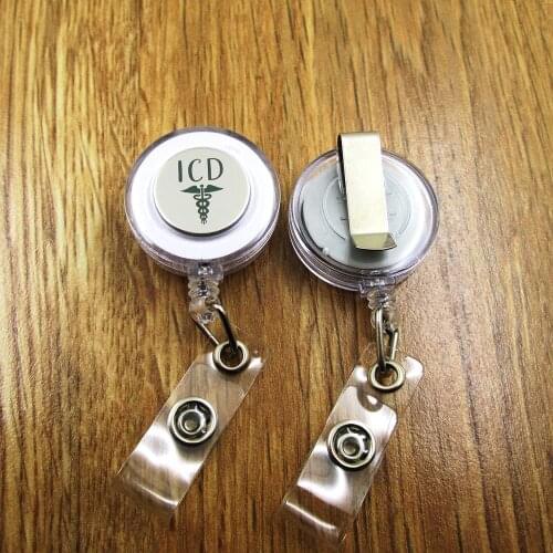 ICD ID Badge Reel for Docter Nurse Teacher Student retractable recoil id badge holder office work fun