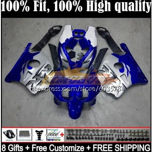 Injection For HONDA CBR 250 250RR 1990 1991 1992 1993 1994 43CL.7 CBR250RR MC22 CBR250 R RR 95 96 97 98 99 Fairing blue silver