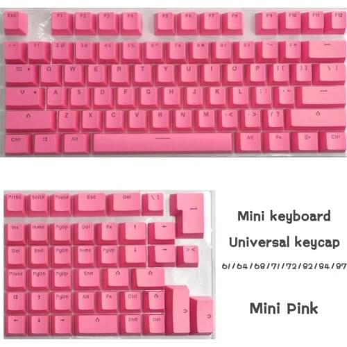 118 PBT Keycaps For Universal Mini Mechanical Keyboard Backlit Multiple Color 61/64/68/71/82/84 Keys Layout Key caps Replacement