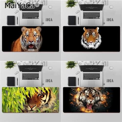 Maiya Top Quality animal tiger face Customized laptop Gaming mouse pad Free Shipping Large Mouse Pad Keyboards Mat