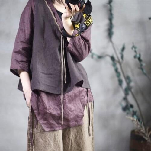 Women Loose Spring Summer Retro Simple Linen Tanks Ladies Sleeveless Tops Female 2020 Vintage Flax Tanktops Shirt