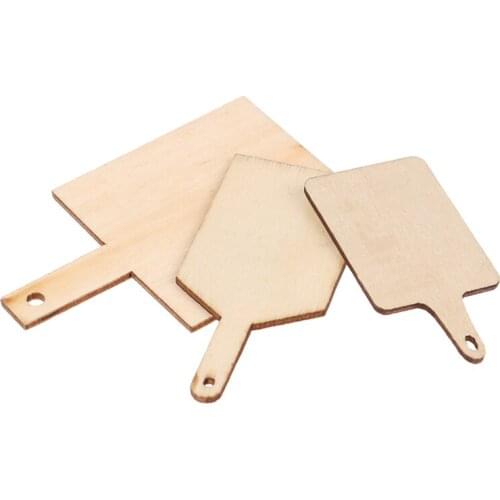 MINI 1:12 Dollhouse Mini Sushi Wooden Tray Wooden Board Sticky Board Doll House Decoration