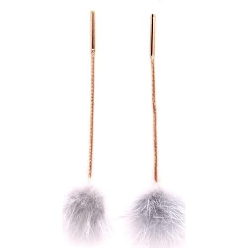99CARATS SUMNI Fashion The ball with simple and fuzzy personality is cute and exaggerated ear nail. For Women Free Shipping