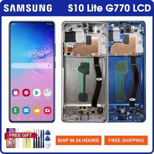 Original Screen For Samsung Galaxy S10 Lite LCD Display Touch Screen Digitizer Assembly for Samsung S10 Lite G770F G770U1LCD