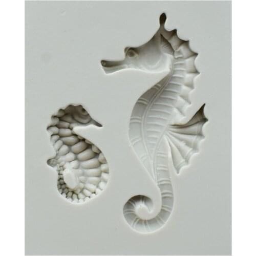 2 Mini Hippocampus Silicone Cake Mould Chocolate Cupcake Decoration Tool Fondant Cake Decorating Tools Baking Tool SQ17147