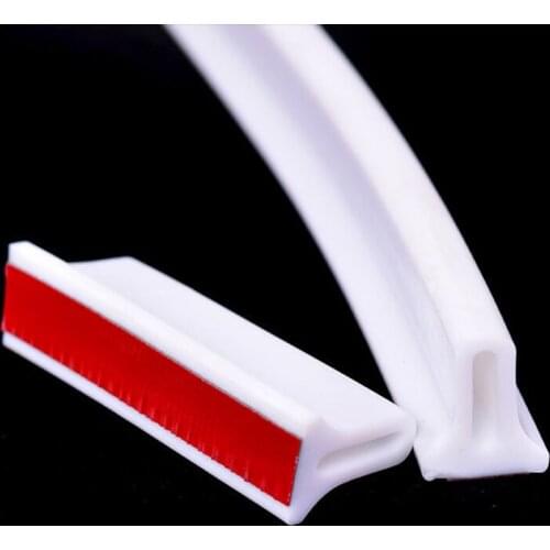 Collapsible Water Retaining Strip Silicone Self Adhesive Easy to Install Dry Wet Separation Water Barrier for Bathroom can CSV