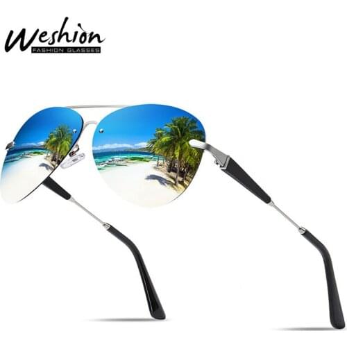 New Sunglasses Men Polarized Pilot Male Alloy Glasses Fishing Driving Glasses Vintage Eyewear With Accessories UV400