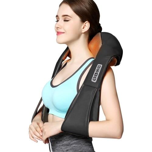 Back Neck Shoulder Massager U Shape Electrical Shiatsu Car Home Dual Use Infrared Kneading Therapy Ache Body Massage