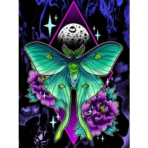 Gorgeous butterflies DIY Diamond Painting pink flowers Diamond Embroidery Cross Stitch Rhinestone Mosaic Painting