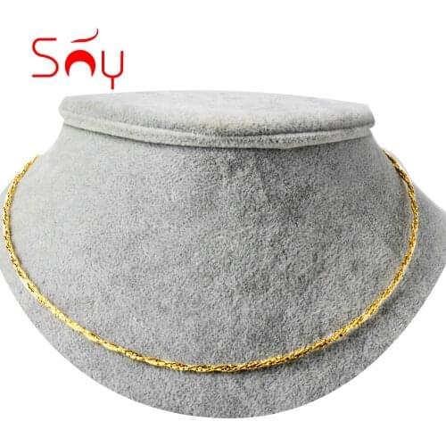 Sunny Jewelry Fashion Choker Necklace New Copper Gold Planted Lady Women High Quality Romantic Anniversary Daily Wear Gift