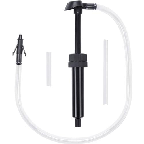 1 Set Metal Fuel Oil Hand Siphon Pump Hand Transfer Petrol Liquid Fluid Pump Car Manual Gas Oil Liquid Syphon For Truck RV Boat