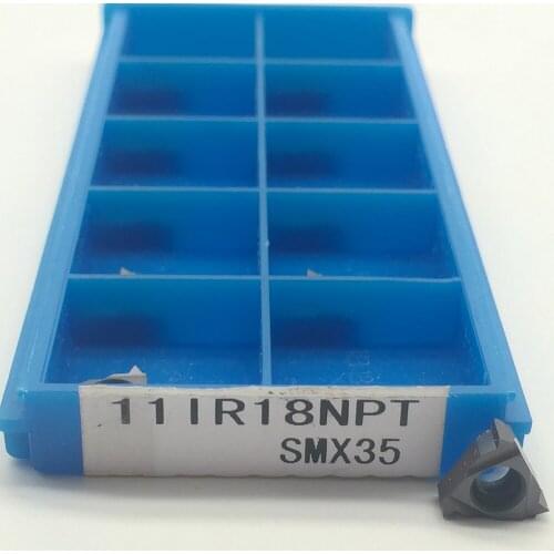10pcs 11IR18NPT SMX35 Carbide Insert For Threading Turning Tool Boring BAR carbide insert turning tool Thread turning Turning