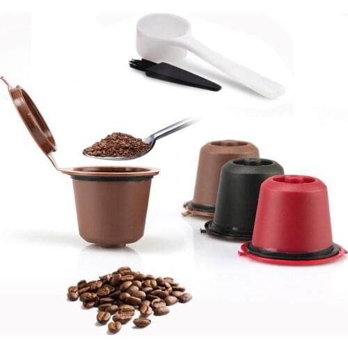 3 Pcs Cafe filter Reusable Coffee Capsule For All Nescafe Dolce Gusto Models Refillable Filters Baskets Coffee Tools Low Price