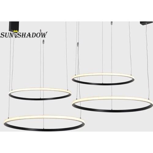 Gold&Black Led Pendant Light Indoor Lighting Modern Ceiling Pendant Lamp For Living room Dining room Kitchen Bedroom HangingLamp