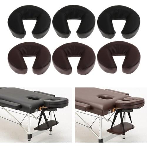 6 Pieces U Shaped Beauty Salon Massage Pillow Face Down Cradle Cushion Foam