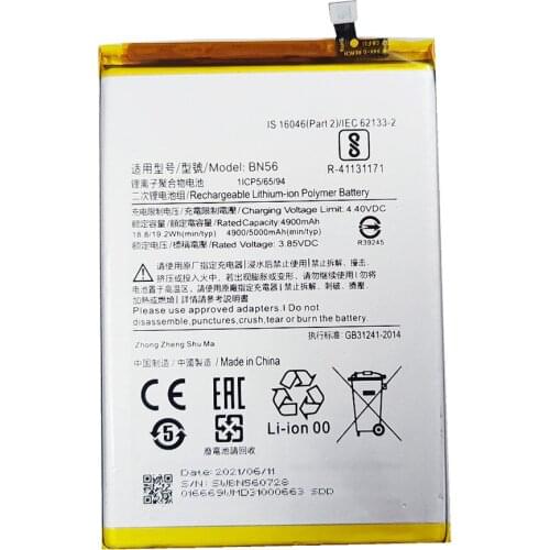 100% High quality BN56 Battery For Xiaomi POCO M2 Pro Redmi 9A 9C BN56 Smart Phone Battery 5000mAh