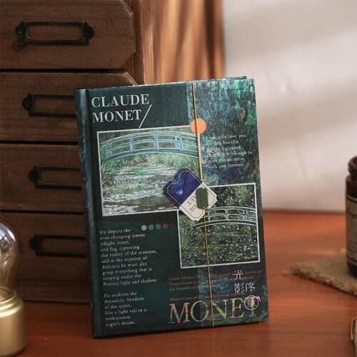 Creative Light and Shadow Color Pages Journal Notebook 98 Sheets Thicken 5.1x7.1inch Diary Notepad School Stationery Gift