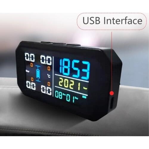 Digtal Display Alarm System for Car Tire Pressure Monitoring System Wireless Tyre Pressure Monitor Gauge