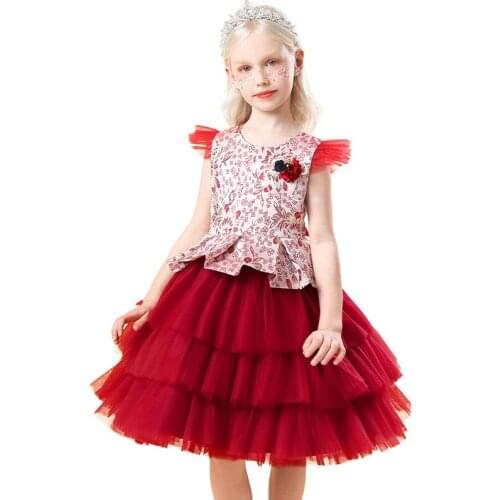 Baby Girls Clothes Children Cake Tutu Princess Birthday Party Prom Wedding Bridesmaid Evening Infant Summer Dress Gown Vestidos