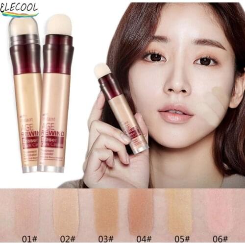 ELECOOL Face Foundation Concealer Pen Contour Concealers Stick Cosmetic Makeup Long Lasting Dark Circles Corrector Beauty Tools