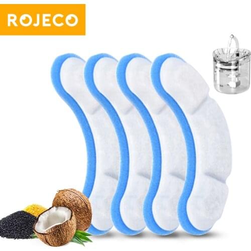 ROJECO Replacement Charcoal Filter For Cat Water Fountain Activated Carbon Water Filter for Cats Pet Automatic Drinking Fountain