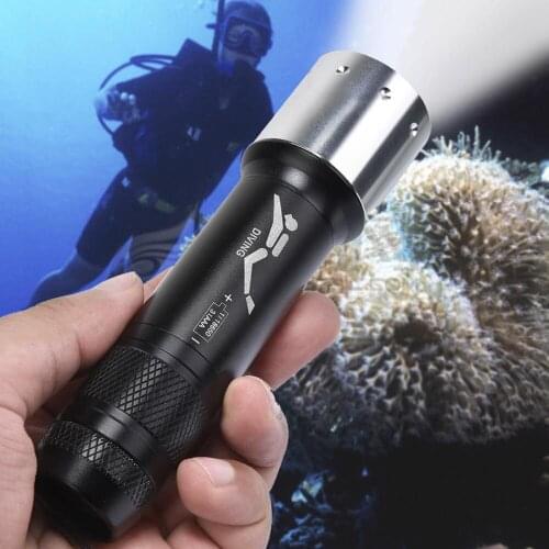 Lumens Diving Led Diving Flashlight High-power Lighting Battery Underwater 50m Waterproof 18650/aaa Battery Фонарик